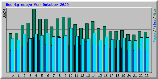 Hourly usage for October 2022