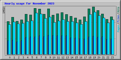 Hourly usage for November 2023